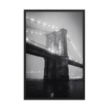 Black and White New York Framed Poster – Urban Elegance in Timeless Monochrome