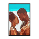 African American couple poster | Ocean of Love Framed Art